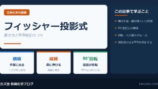 フィッシャー投影式とは？書き方とR/S判定を解説