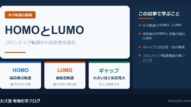HOMOとLUMOとは？フロンティア軌道と反応性を解説