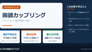 薗頭カップリングとは｜PdとCuが同時に回る二重触媒【院試対策】