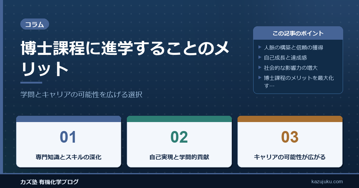 博士課程に進学することのメリット：学問とキャリアの可能性を広げる選択