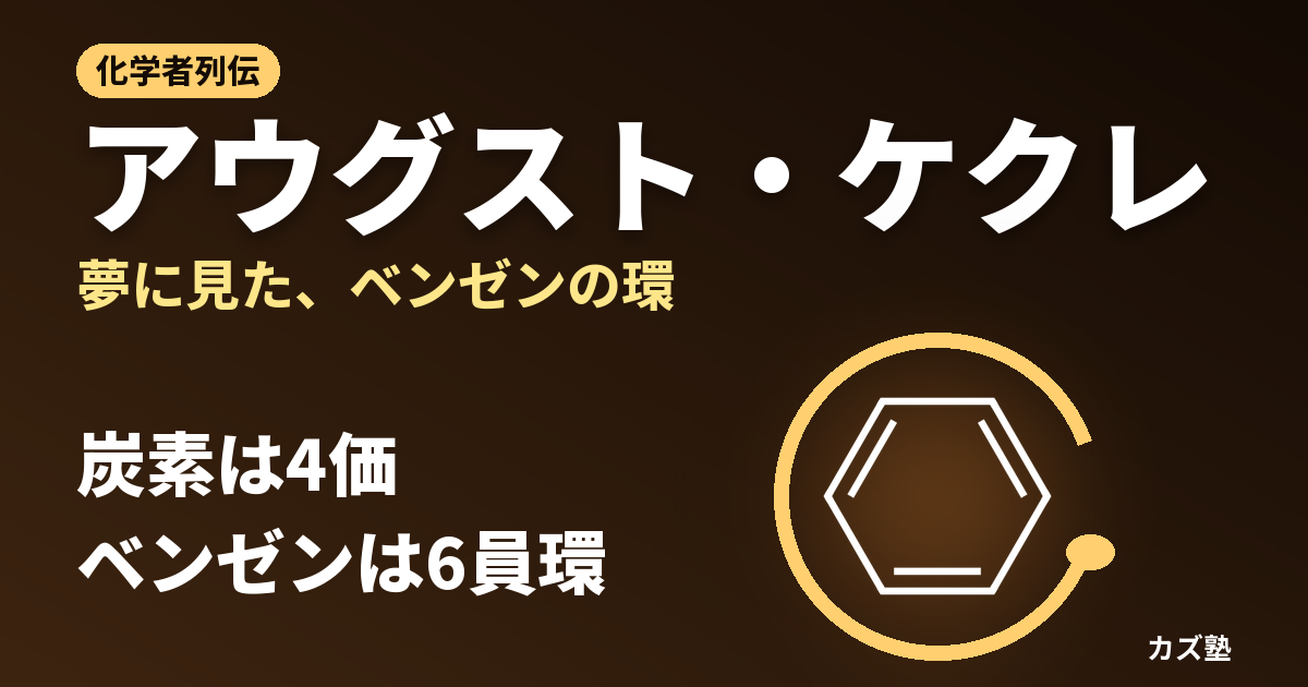 アウグスト・ケクレ完全解説｜炭素の4価説とベンゼン環を確立した構造化学の巨人