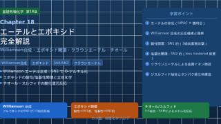 「エーテルとエポキシド」完全解説｜Williamson合成・エポキシド開環・クラウンエーテル・チオールを徹底整理