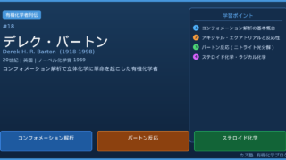 デレク・バートン完全解説｜コンフォメーション解析の業績