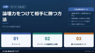 【ディベートのコツ】論理力をつけて相手に勝つ方法【やり方や目的も紹介】