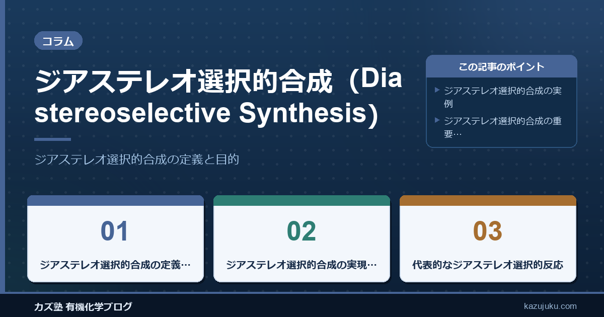 ジアステレオ選択的合成（Diastereoselective Synthesis）
