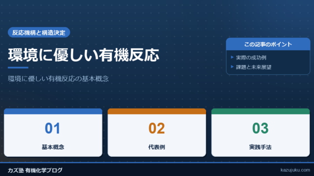 環境に優しい有機反応
