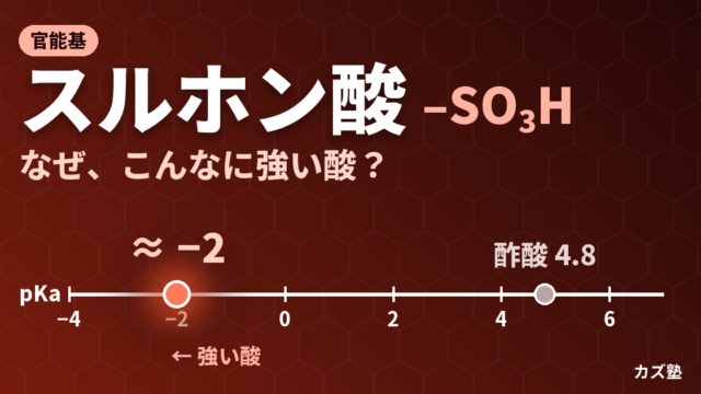 スルホン酸・スルホ基(-SO3H)の構造式と電子式｜pKaと強酸性の理由を解説