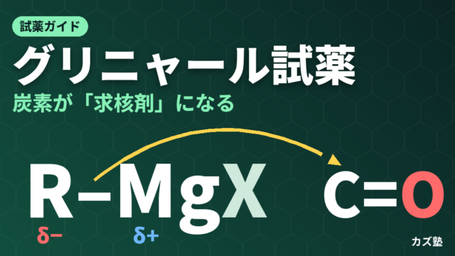 グリニャール試薬（RMgX）完全解説【調製・反応機構・基質別反応・有機リチウムとの違い】