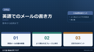 英語でのメールの書き方：基本から応用まで