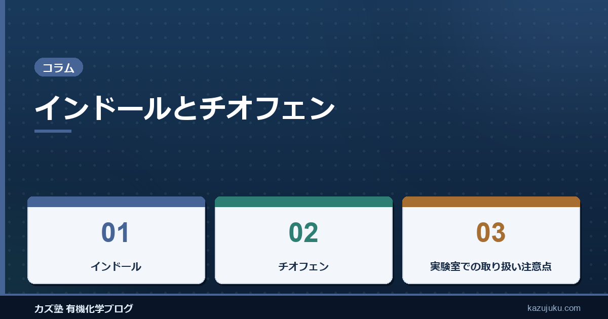 インドールとチオフェン