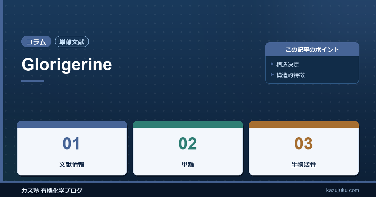 【単離文献】Glorigerine