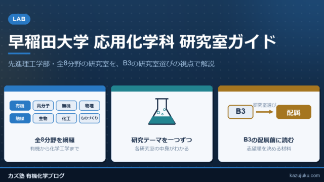 早稲田大学 応用化学科 研究室ガイド