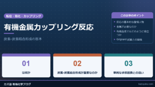 有機金属カップリング反応：炭素‐炭素結合形成の基本