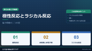 極性反応とラジカル反応：電子移動の二つの型