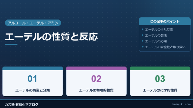 エーテルの性質と反応