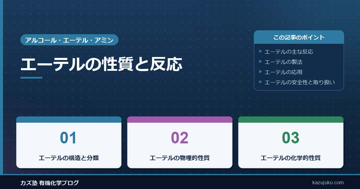 エーテルの性質と反応