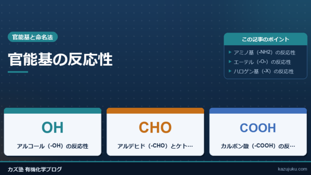 官能基の反応性