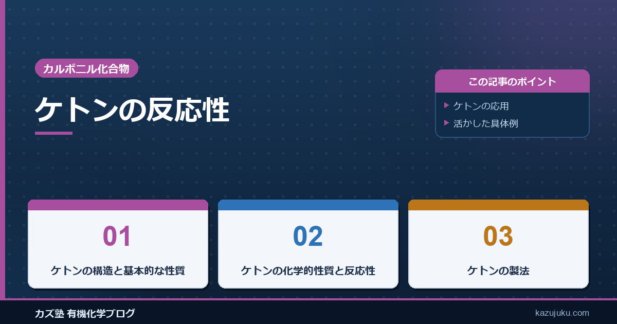 ケトンの反応性