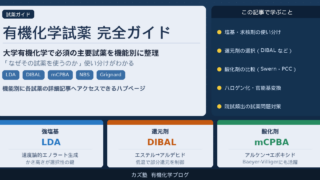 有機化学の試薬を選ぶ基準｜LDA・DIBAL・mCPBAと主要試薬の使い分け