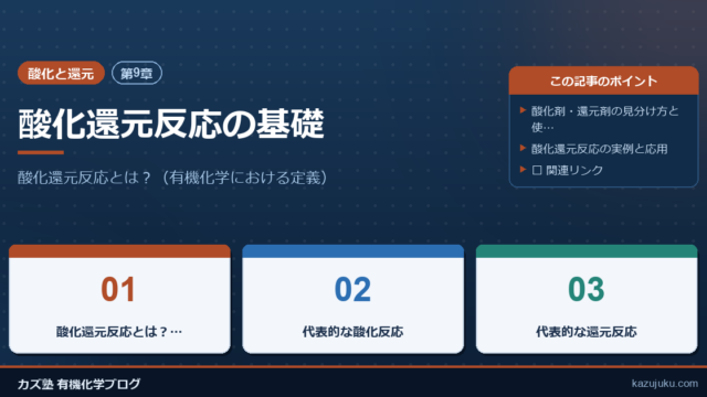 【第9章】酸化還元反応の基礎