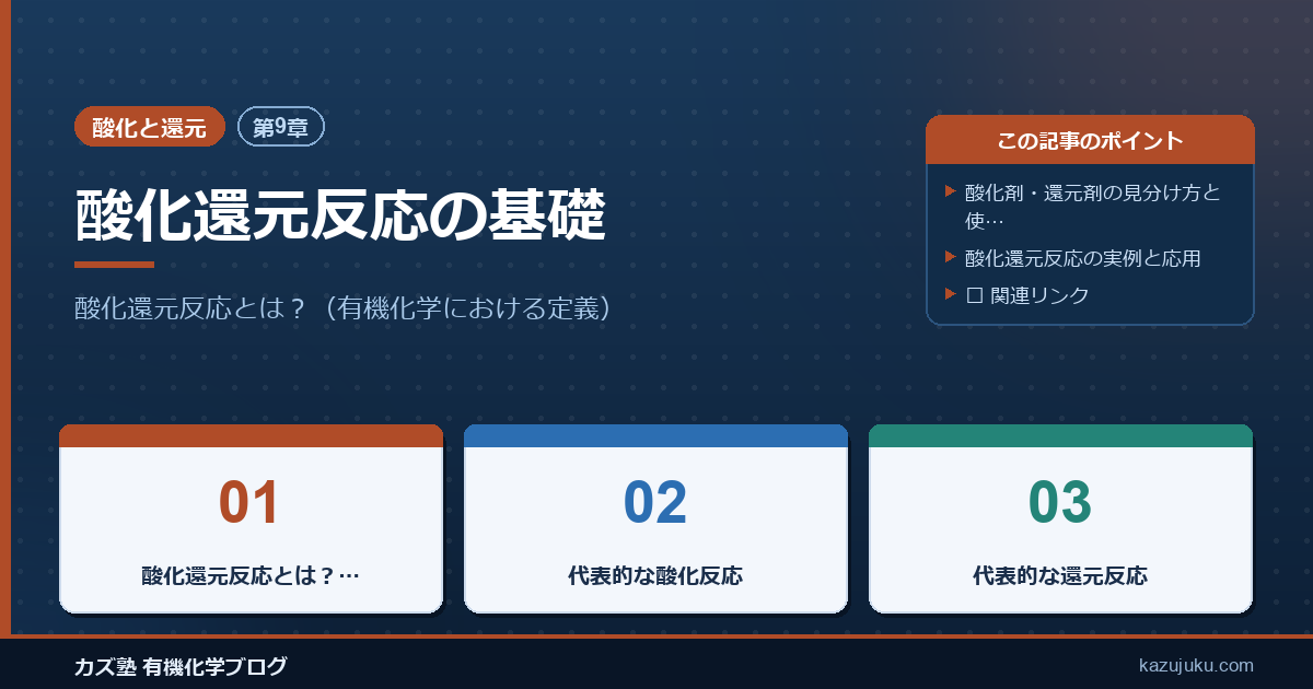 【第9章】酸化還元反応の基礎