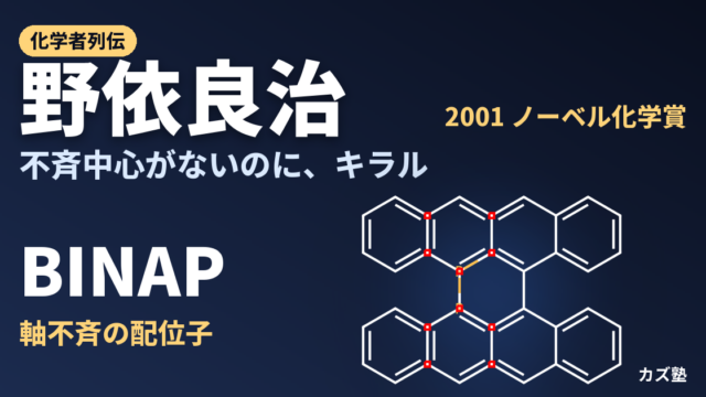 野依良治完全解説｜BINAP不斉水素化とノーベル化学賞2001年