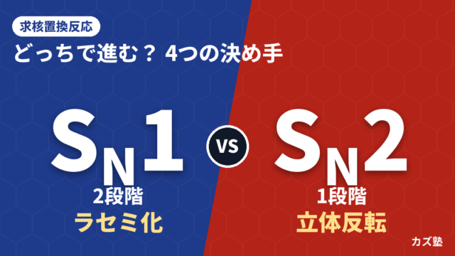 SN1・SN2 反応完全解説【機構の違い・立体化学・反応性の決定因子】