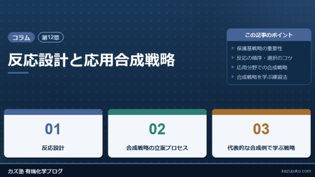 【第12章】反応設計と応用合成戦略