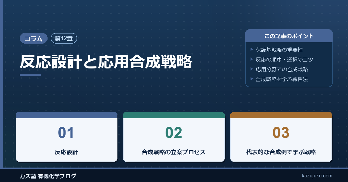 【第12章】反応設計と応用合成戦略