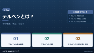テルペンとは？その種類、構造、役割を徹底解説！