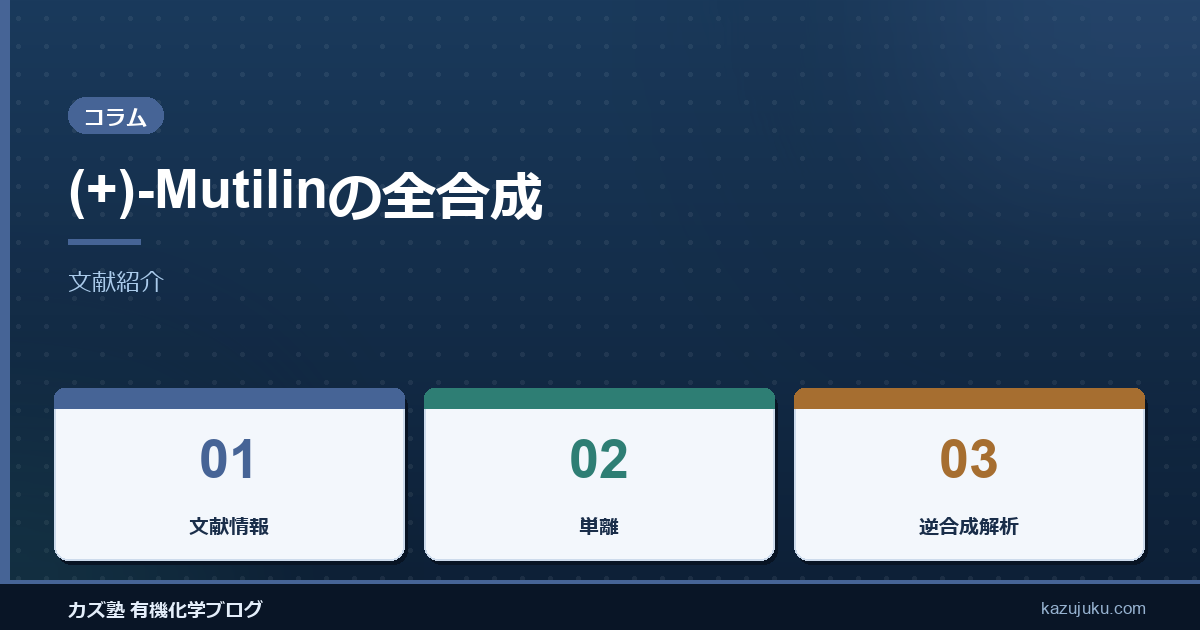 (+)-Mutilinの全合成【文献紹介】