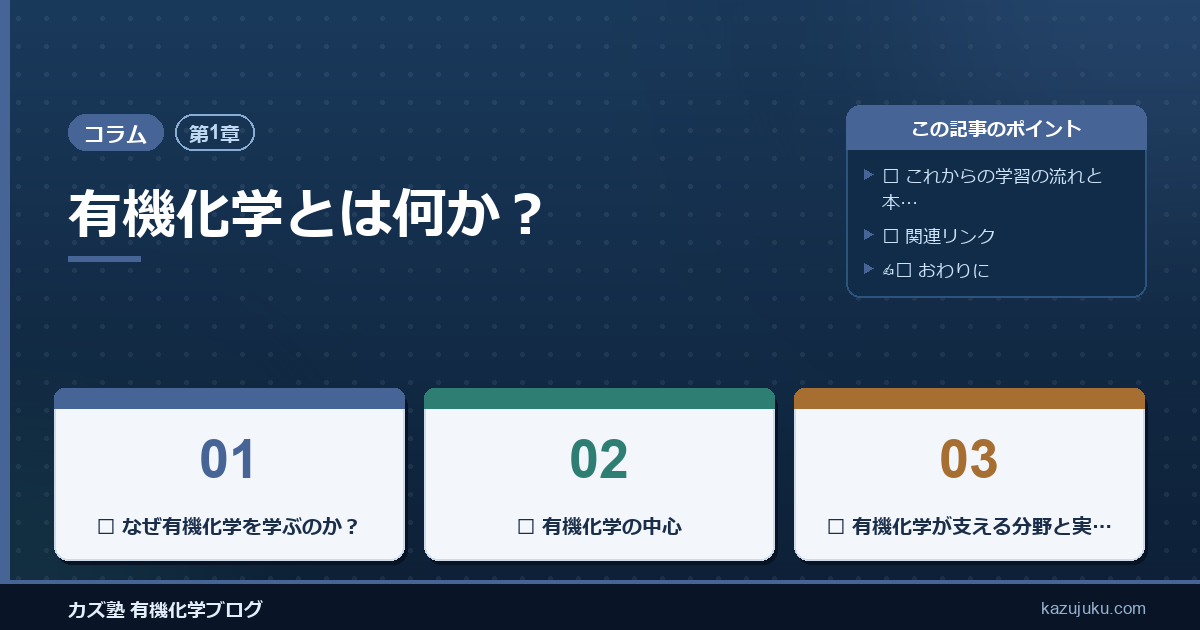 【第1章】有機化学とは何か？